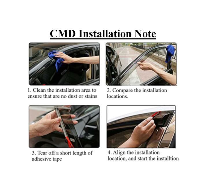 Carbon Fiber Look Windshields (4 Piece) Ford Ranger Double Cab Makro