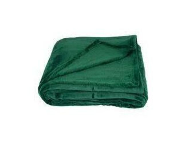 Royal Homeware Fleece Microfiber Throw Blanket - 150 x 180cm - Royal Green