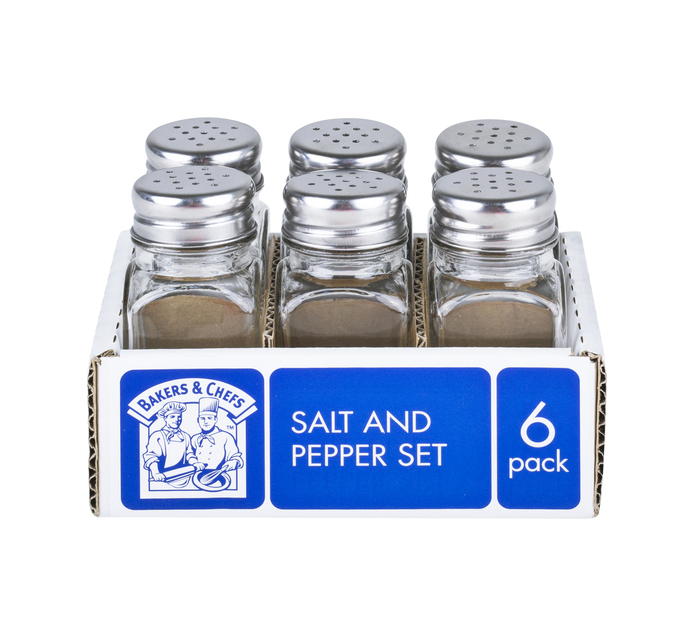 Bakers & Chefs 6Piece Salt and Pepper Set Makro