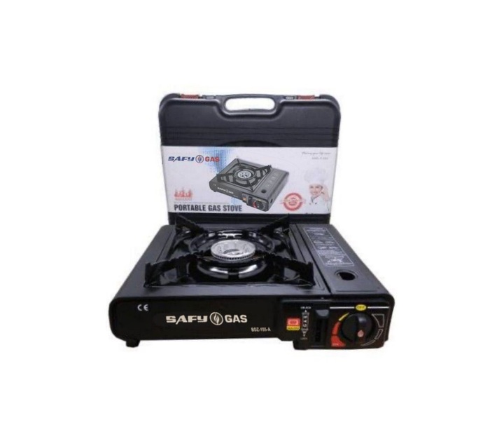 Safy Single Burner Canister Camping Gas Stove with Travel Case Makro