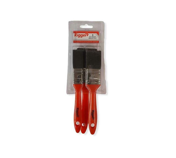RIGGER Synthetic DIY Paint Brush 3 Piece Set Makro