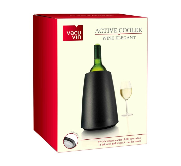 Vacu Vin Elegant Black Active Wine Cooler Makro
