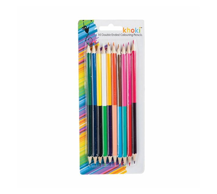 Double Ended Pencil Coloured - 10 Pieces Per Pack (Pack of 3)