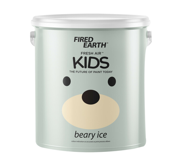 Fired Earth 2.5L Fresh Air Kids Paint Beary Ice 