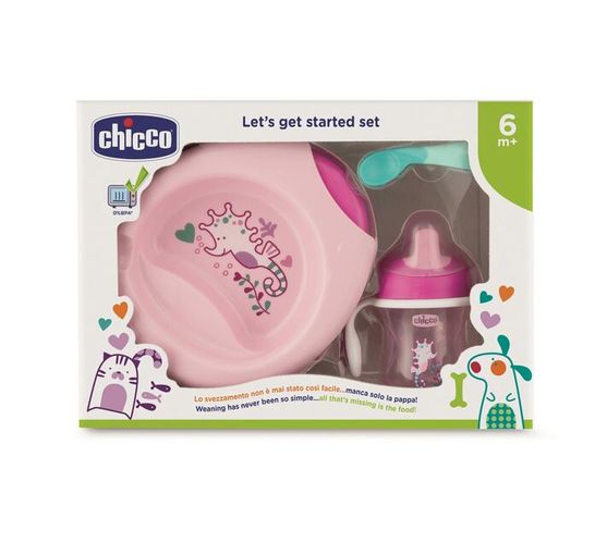 Chicco Weaning Set – 6 Month - Girl Pink