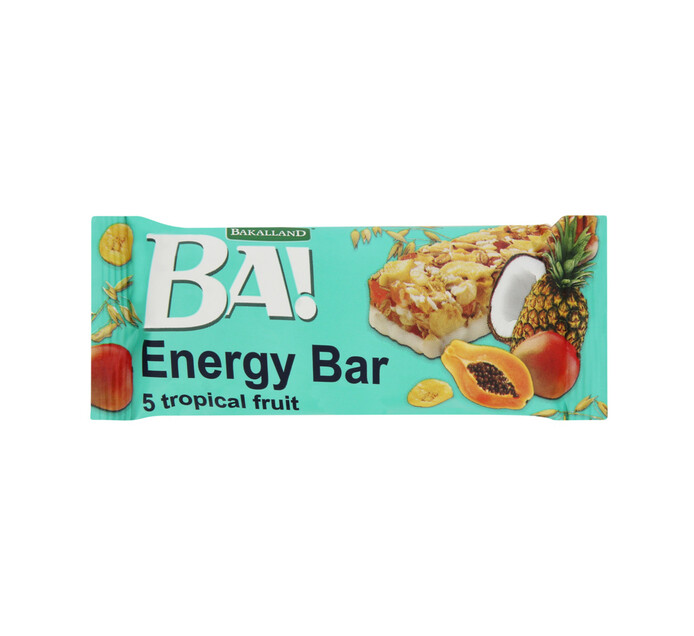 Bakalland Energy Bar Tropical (25 x 40g) Breakfast & Snack Bars