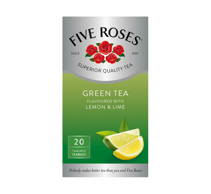 Five Roses Green Tea Lemon & Lime (1 x 20's) Makro