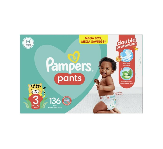Pampers Bébé Dry Pants Diaper Pants - Taille 5 - Mega Pack - 76