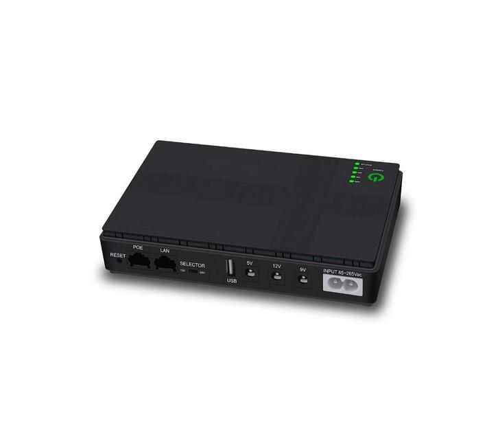10400mAh Mini UPS with 5/9/12V Output Support POE for Wifi Router