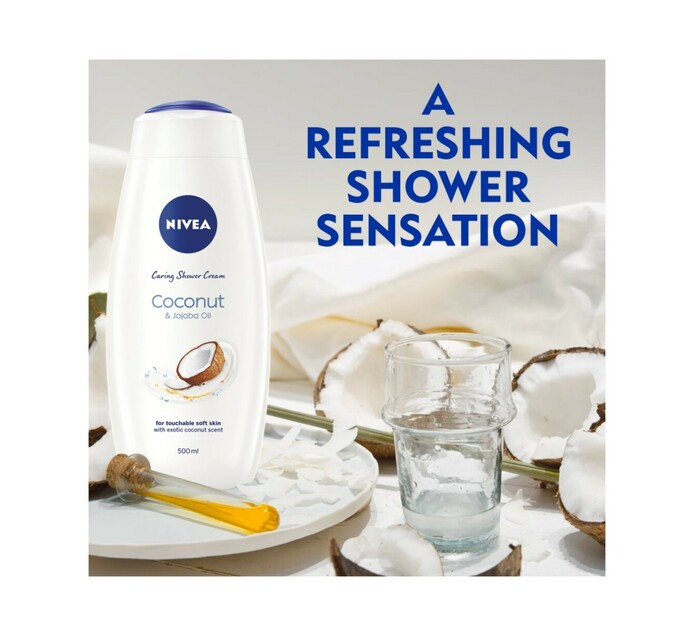 Nivea Shower Gel Coconut & Jojoba Oil (1 x 500ml) Makro