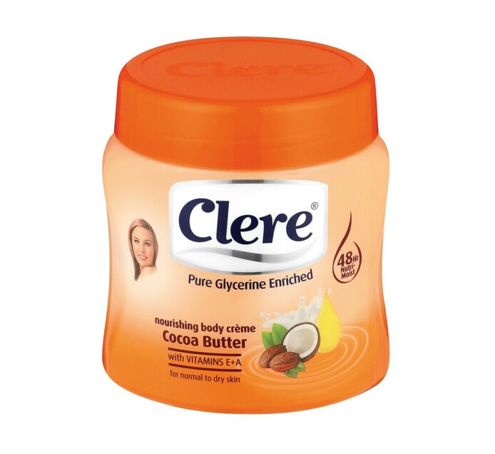 Clere Body Cream Cocoa Butter (500ml) Makro
