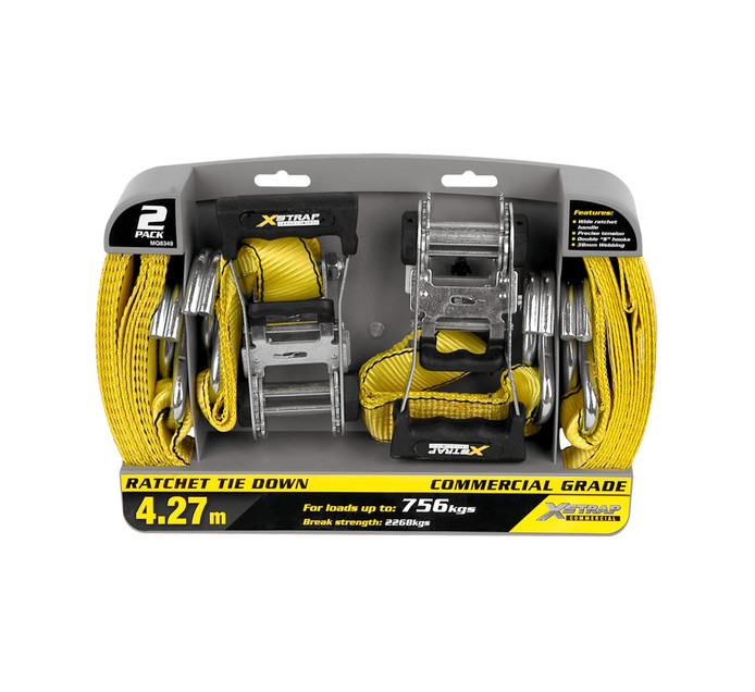 Xstrap Commercial Ratchet Tie Downs 2Pack Makro