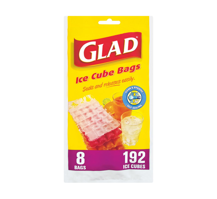 Glad Ice Cube Bags (25 x 8's) Makro