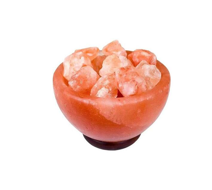 Himalayan Crystal Salt Lamp Fire Bowl with Salt Chunks 3.54kg Makro
