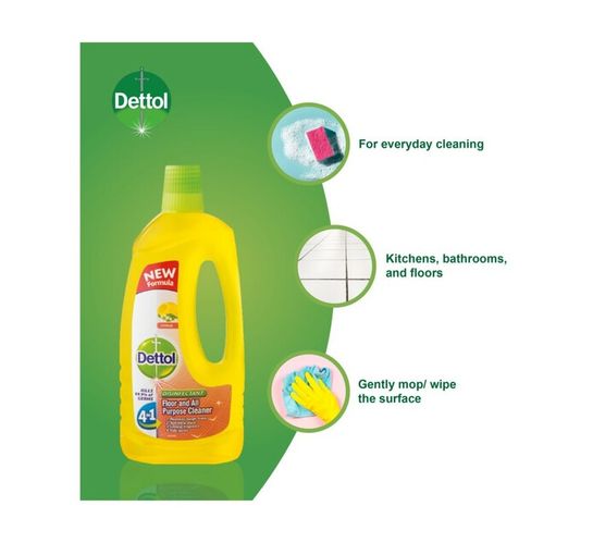 Dettol Floor & All Purpose Cleaner Citrus (6 x 750ml)