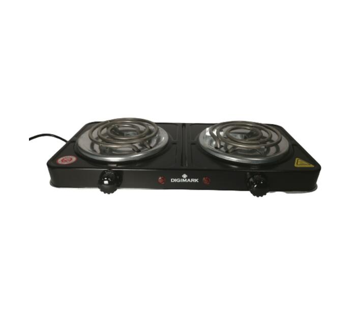 Digimark Electric Double hot plate (2000w) Black Makro
