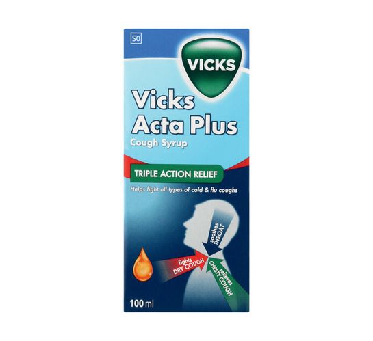 Vicks Acta Plus Cough Syrup (1 x 100ml)