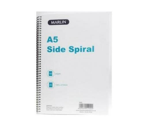 MARLIN A5 140PG SHORTHAND N/BOOK SIDE SPIRAL