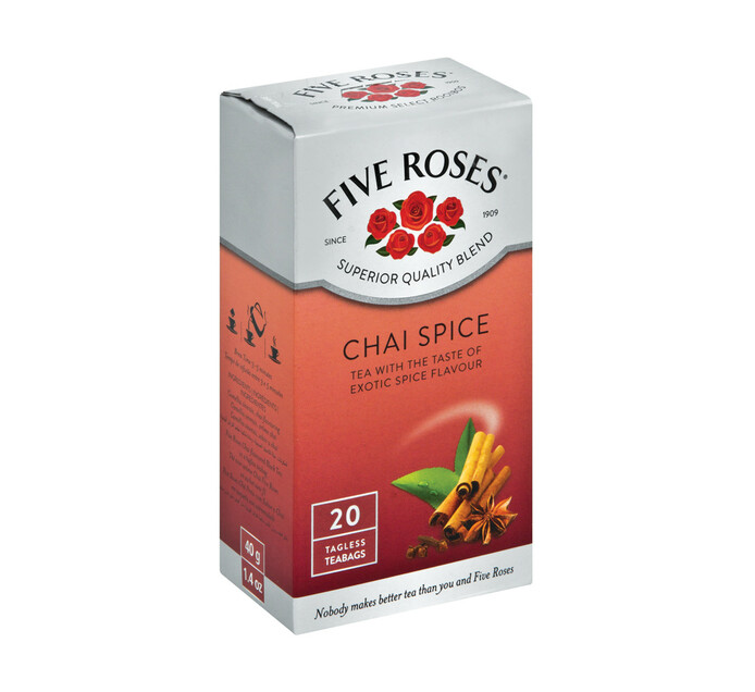 Five Roses Flavoured Tea Chai Spice (1 x 20's) Makro