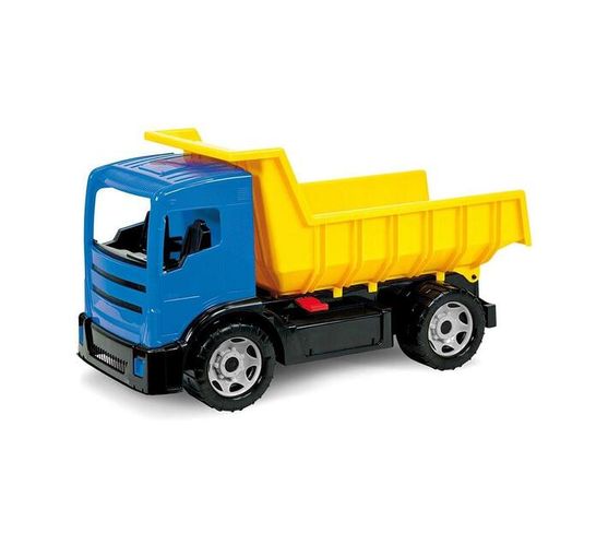 LENA Toy Dump Truck BOXED XL GIGA TRUCK Actros Blue/Yellow 63cm