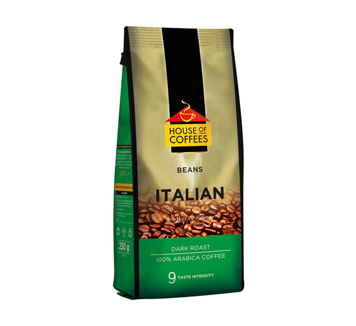 House Of Coffees Coffee Beans Italian Blend (1 x 250g)