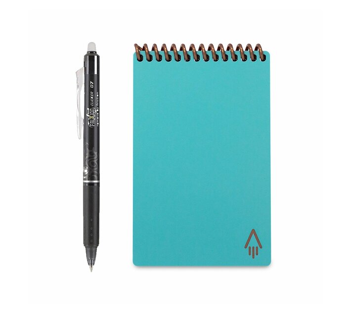 Rocketbook Core Mini Digital Reusable Notebook- Black- A6 Pocket Sized Eco- Friendly Notebook. Includes 1 Pen and Microfibre Cloth