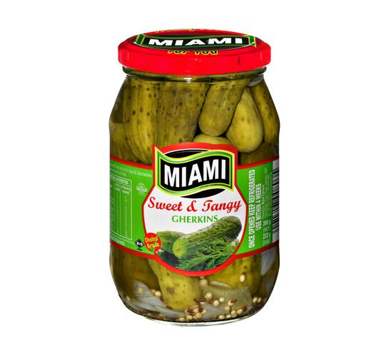 Miami Sweet & Tangy Gherkins (12 x 380g)