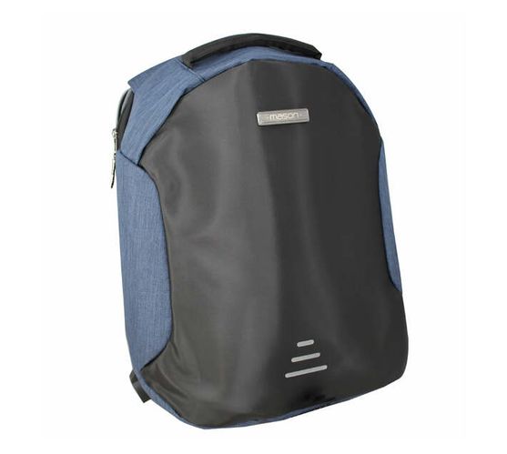 Mason Anti-theft USB Backpack - Blue
