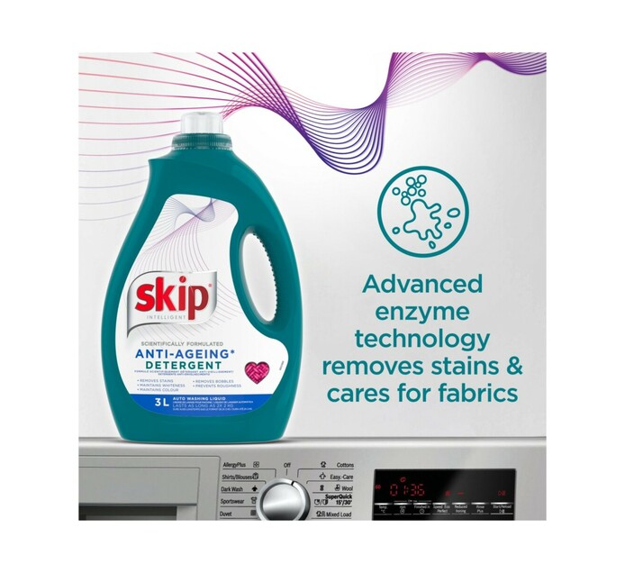Skip Auto Liquid Semi Concentrate Detergent Detergent (1 x 3l) Makro