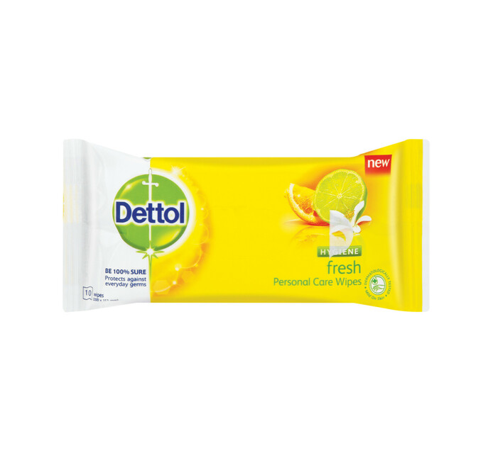 Dettol Hygiene Personal Care Wipes All Variants (1 x 10's) Makro