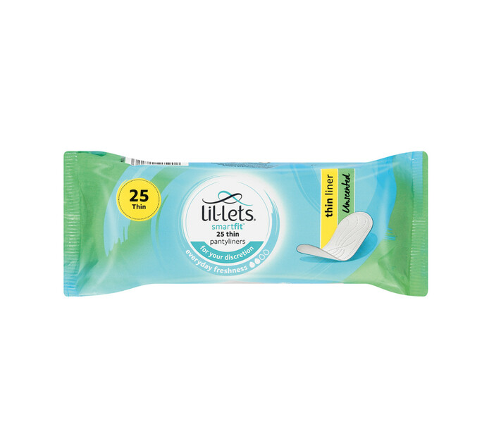 Lillets Unscented Pantyliners Pantyliners (1 X 25'S) Makro