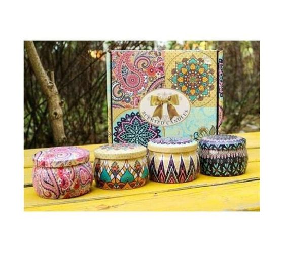 SCENTED CANDLE SET OF 4