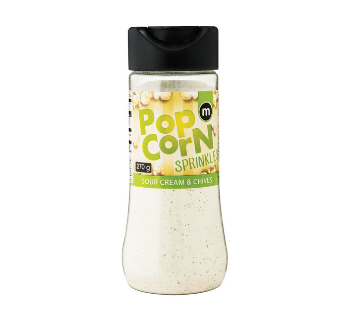 M Sour Cream and Chive Popcorn Sprinkle (1 x 270g) Bottles Spices