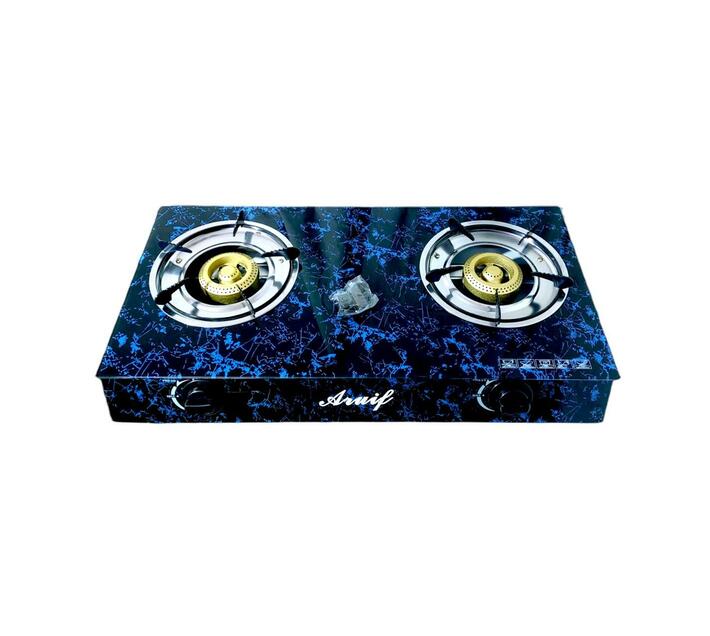 ARUIF TwoBurner AutoIgnition Tempered Glass Panel Gas Stove Makro