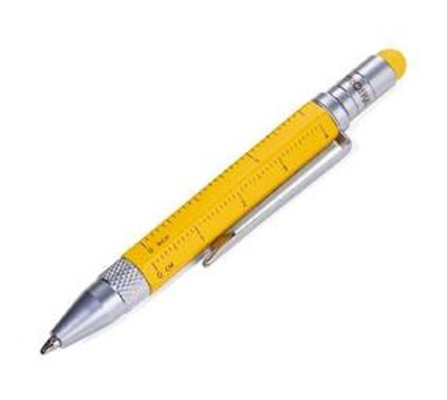 Troika Multitasking Mini Ballpoint Pen CONSTRUCTION LILIPUT Yellow