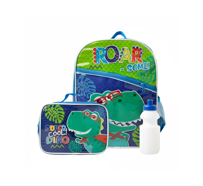 3-Piece Dino-Mite Backpack Combo Set 