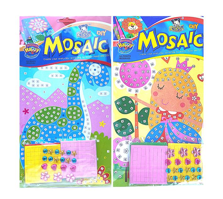 Foam Mosaic Kids Art Craft Kit Everyone's Favourites 4 Pack Kit Makro