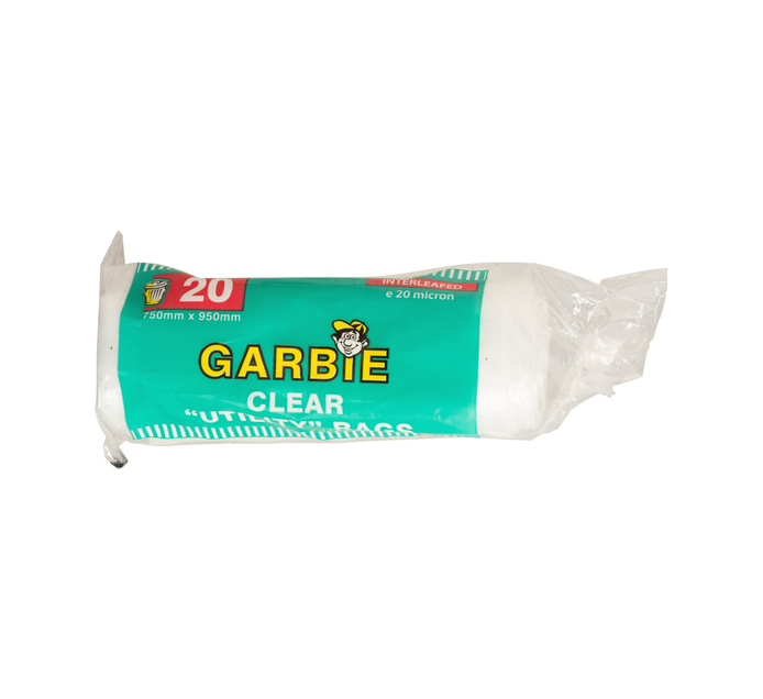 GARBIE CLEAR REFUSE BAG 20'S