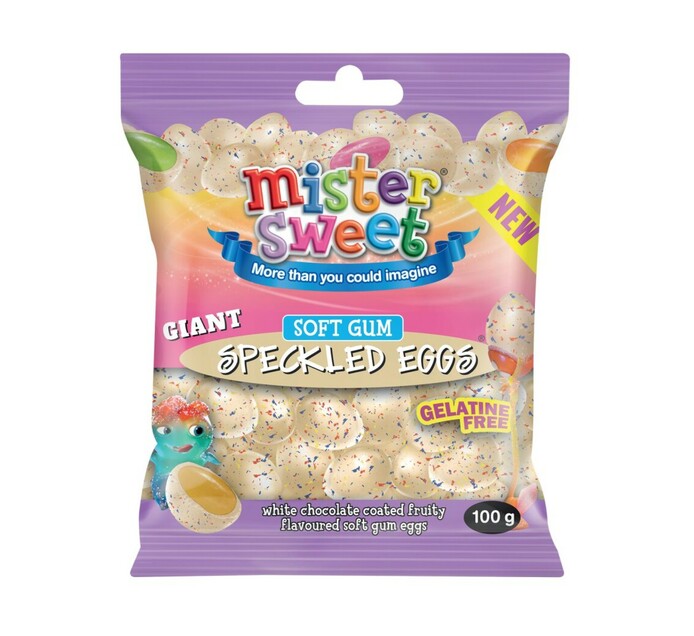 Mister Sweet Speckled Eggs White Choc Jelly (1 x 100g) Makro