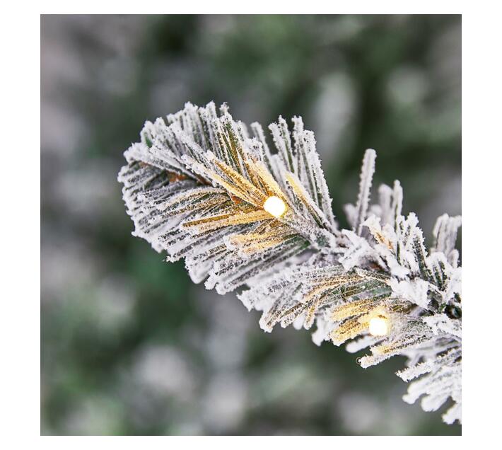 SNOWY OXFORD PINE PRELIT 180CM CHRISTMAS TREE Makro