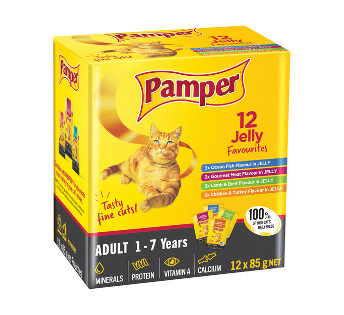 Pamper Fine Cut Multipack Jelly (48 x 85g)