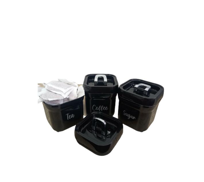 700 ml Tea/Coffee/Sugar Canisters 3 Piece Makro