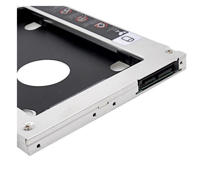Universal SATA 2nd HDD HD SSD Enclosure Hard Drive Caddy Tray 9.5mm Makro