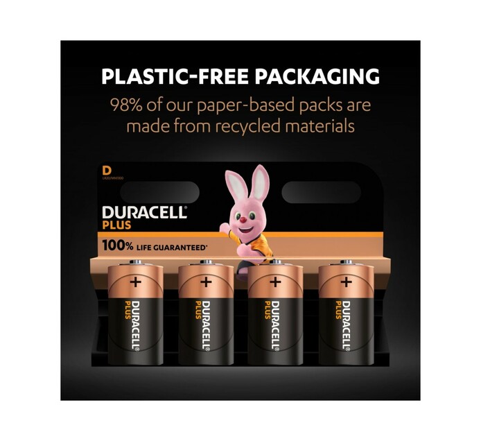 Duracell Plus Power D4 Pack Makro