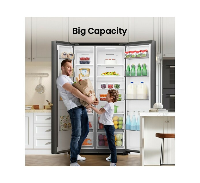 Hisense 637 l Side by Side Fridge Freezer Makro