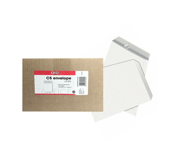ARO C5 Pocket Seal Easi White Envelopes 500Pack Makro