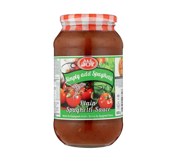 All Joy Spaghetti Sauce Plain (12 x 820g) Makro