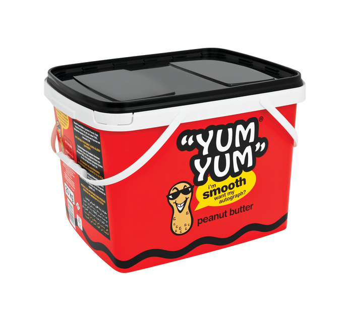 Yum Yum Peanut Butter Bucket Smooth (1 x 20kg) Catering Spreads Spreads Spreads Sauces