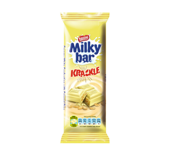 Nestle Slab Milkybar Krackle (24 x 80g) Makro