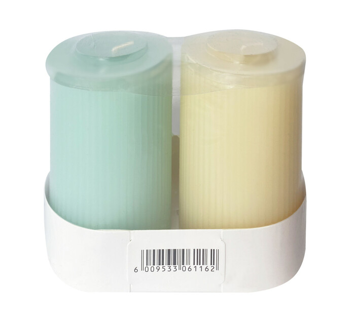 2 Pack Ribbed Candles Makro
